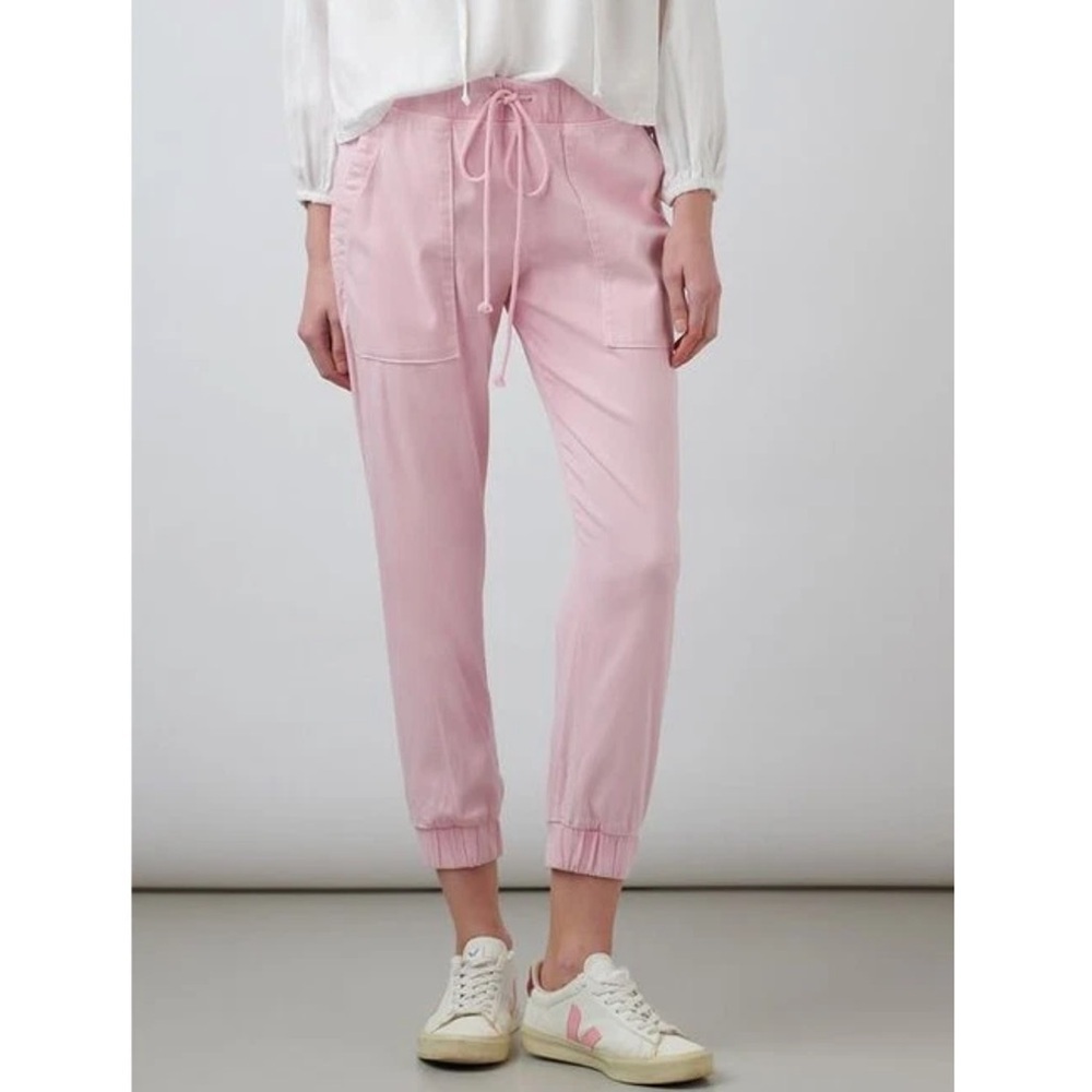 NWT Pocket Cargo Joggers Rose Petal Pink Small $168 sold out color @ Bella Dahl - Picture 3 of 16